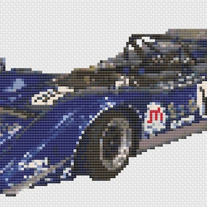 Lola T160 Car Cross Stitch Digital Download