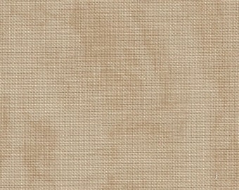 Zweigart Vintage Beige Mocha Belfast 32 Count Linen Even Weave Fabric - various size options