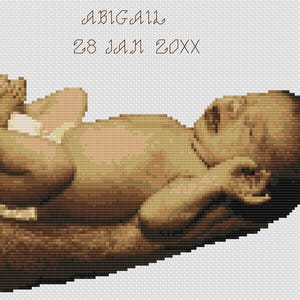 In Safe Hands Birth Sampler Cross Stitch Digital Download