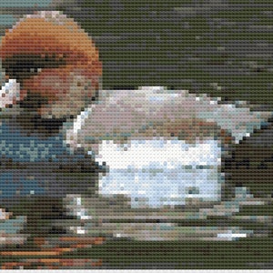 Duck on Water Cross Stitch Digital Download