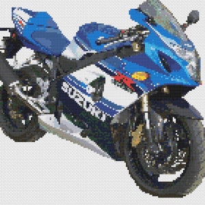 Suzuki R Motorcycle Cross Stitch Digital Download