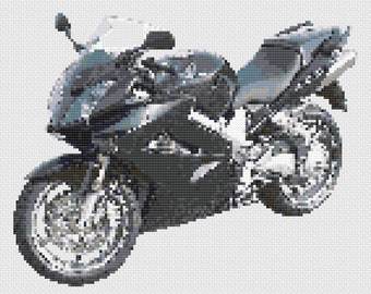 Honda VFR 800 A5 motorfiets Stitch digitale download