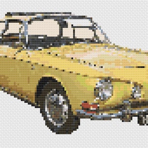 Karmann Ghia VW Auto Kreuzstich Digitaler Download