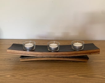 Stave T-light Candle Holder (3) on Stand