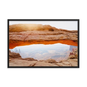 Framed print, Mesa Arch, Canyonlands National Park, Utah | Fine Art Landscape Photography for Home, Office | Wall Decor