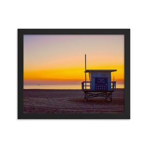 Framed print, Playa del Rey Beach, Los Angeles, California | Fine Art Landscape Photography for Home, Office | Wall Decor