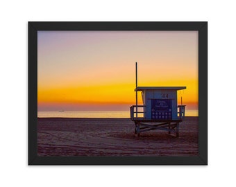 Playa del Rey Beach Framed Print, Los Angeles Landscape Photography
