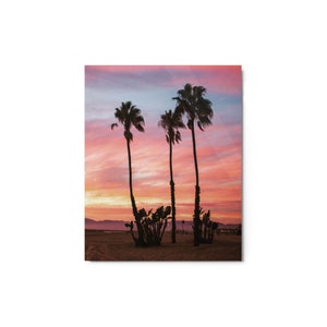 Metal print, Sunset in Los Angeles, California | Fine Art Landscape Photography for Home, Office | Wall Art