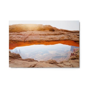 Metal print, Mesa Arch, Canyonlands National Park, Utah | Fine Art Landscape Photography for Home, Office | Wall Decor