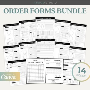 Editable Order Forms Bundle Tshirt Tumbler Tshirt Decal Editable ...