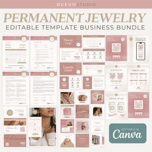 Permanent Jewelry Business Kit Bundle Permanent Jewelry Consent Forms Permanent Jewelry Tools Instagram Post Templates Business Starter Kit