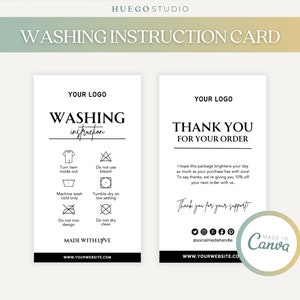 Editable Hang Tag Template, Price Tag Template, Washing Instructions,  Custom Clothing Tag, Printable Clothing Care Hang Tags, Business Tag 