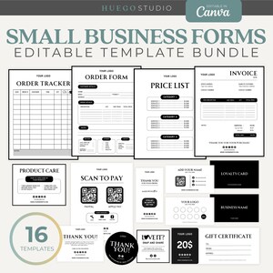 Bearbeitbare Craft Show Bundle Bestellformular Tracker Rechnung Craft Fair Vorlage Scan To Pay Vorlage Small Business Bundle Preisliste Vorlage