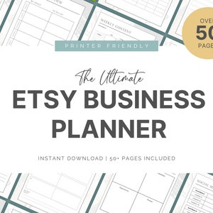 Printable Business Planner Bundle for Small Business Startup Template ...