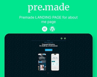 Responsiv Elementor Pro-mall för landningssida | Om mig Mall för en sida | WordPress-mall för landningssida