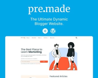 Responsive Blog Website Template | WordPress & Elementor Pro Template, Blogger Website Design, Dynamic Blog Site, WordPress Blog Template
