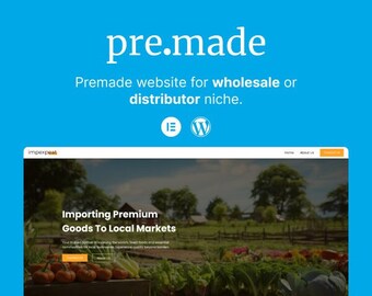 Pre Built Dynamic Responsive 3-Page Elementor Pro Website for Wholesaler | WordPress Dynamic Template for Custom Post Types and Fields.