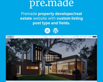 Responsive Real Estate Website Template | Elementor Pro & ACF, Property Developer Website, Ready-Made WordPress Site for Real Estate Agency