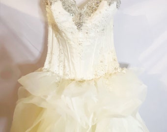 Shades of White Shades of Ivory Wedding Dress.