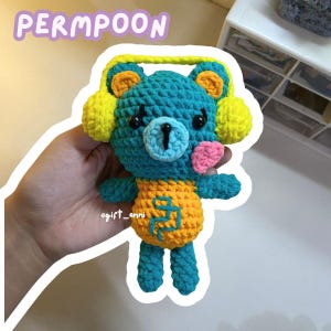Permpoon GMM Mascot Keychain: Crochet Handmade GMMTV Amigurumi