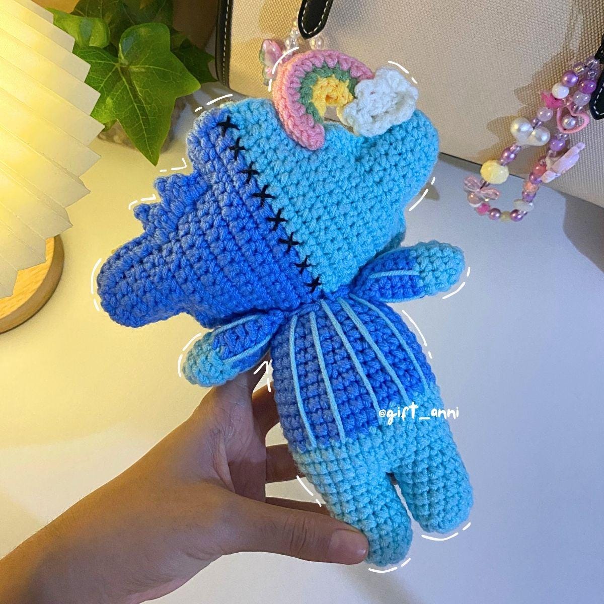 Smyle GMM Mascot Keychain: Crochet Handmade GMMTV Amigurumi