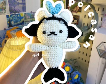GMMTV Mascot Avocean Paody Ceri Keychain: Handmade GMM Crochet
