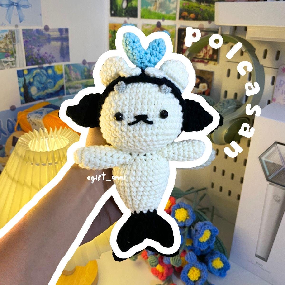 GMMTV Mascot Avocean Paody Ceri Keychain: Handmade GMM Crochet
