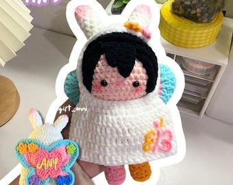 Any Mini Plush Keychain - Crochet Amigurumi (Actual Keychain) Finished Product