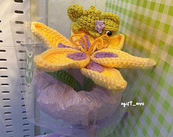 Rapunzel Flower & Pascal Crochet Pattern (PDF Download)