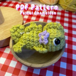 パスカル カメレオン ラプンツェル PDF かぎ針編みパターン - 英語 - ヤモリ ラプンツェル 動物