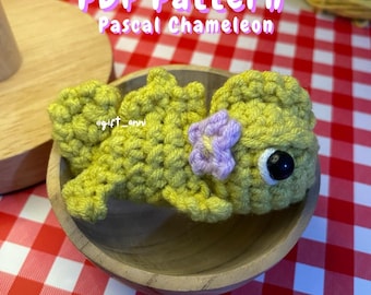 Pascal Chameleon Rapunzel PDF Crochet Pattern - English - Gecko Rapunzel Animal