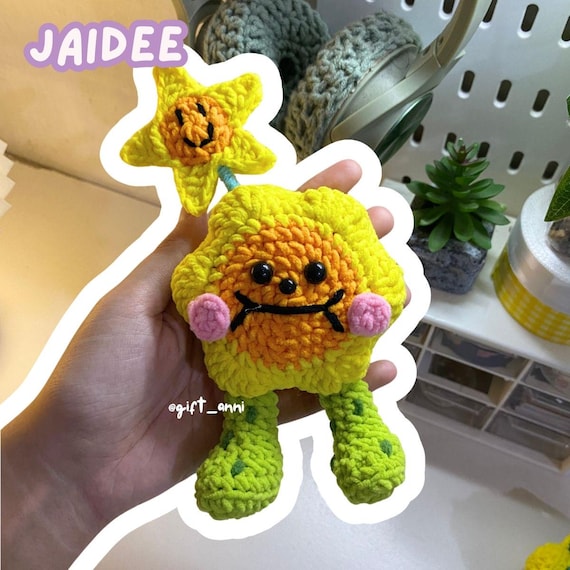 Jaidee Mini Plush Keychain - Crochet Amigurumi (actual Keychain