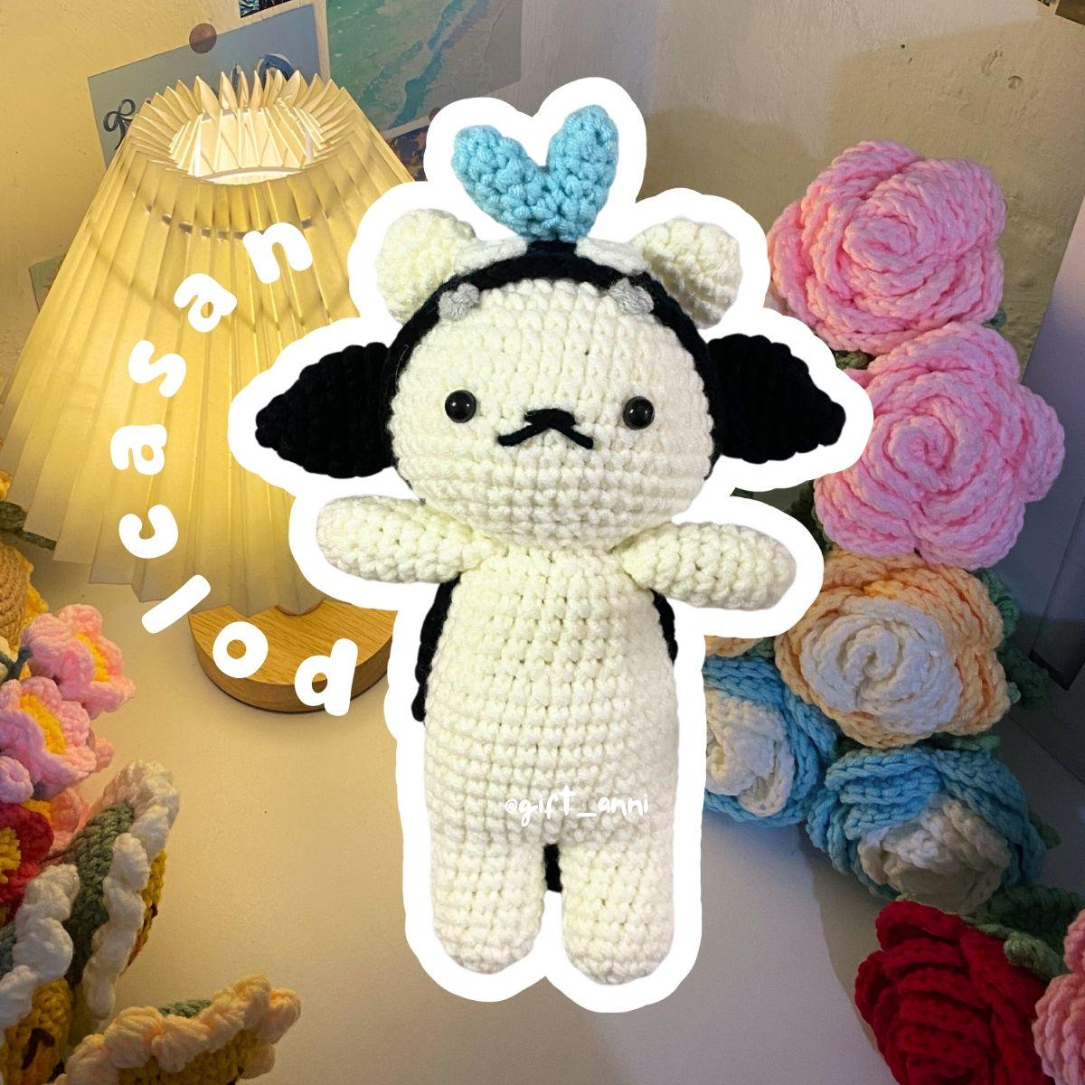 GMMTV Mascot Avocean Paody Ceri Keychain: Handmade GMM Crochet