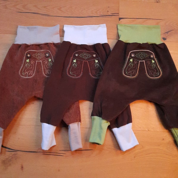 bayrisch bestickte Pumphose 80-86, Pumphose, Bayern, Lederhose, Lederhosenstil,