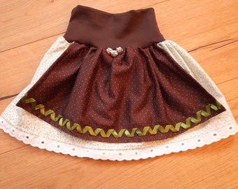 Traditional skirt, dirndl skirt size 74-80 / children's skirt / traditional skirt girl's unique Bavarian Bavaria