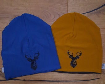 Beanie with deer hat for adults