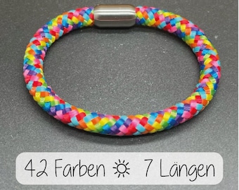 maritime sailing rope bracelet | 8mm | personalized engraving | Bracelet man woman surfer partner friendship gift birthday farewell