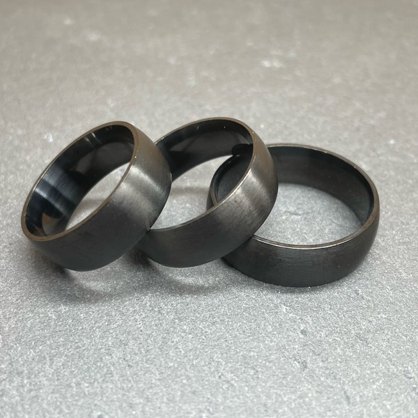 breiter, matter Ring | Edelstahl | personalisierte Gravur | Schmuck Frau Mann | unisex | Geschenk Valentinstag Geburtstag | Partnerring