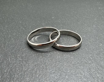 anillo de plata estrecho | Plata de ley | grabado personalizado | Joyas Mujer Hombre | unisex | Regalo San Valentín Cumpleaños | Anillo de pareja