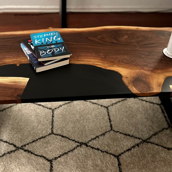 Custom Epoxy Table/Live Edge Table/River Table/Slab Table/Walnut Table custom woodworking custom furniture table modern