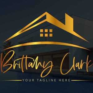 Premade Realtor Logo Design | Premade Logo Design | Real estate Logo | Gold Real Estate Logo | Signature Logo | Luxury logo | house key logo
