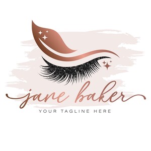 Eyelash Logo, Lash Extensions Logo, Lash Technician Logo, Beauty Salon, Lash logo, Brows logo