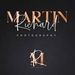 Premade Signature Logo Rose gold Logo Signature Photography Logo Stamp logo Blogger Logo Calligraphy Handwritten Logo Realtor Initials