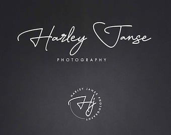 Premade Signature Logo Signature Logo Signature Fotografie Logo Stempel logo Blogger Logo Kalligrafie Handgeschreven Logo Realtor| Initialen