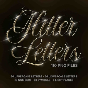 Letras cursivas doradas con purpurina PNG, cursiva brillante, brillante, letras de alto brillo, letras doradas, alfabeto brillante, glam, cromado #CGL_1_3