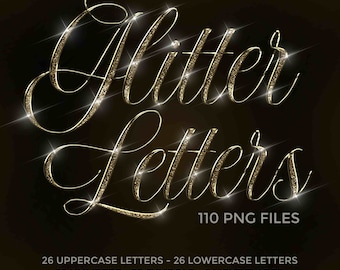 Letras cursivas doradas con purpurina PNG, cursiva brillante, brillante, letras de alto brillo, letras doradas, alfabeto brillante, glam, cromado #CGL_1_3