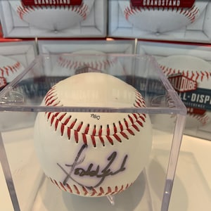 Todd Zeile Autographed Baseball in UV Display case
