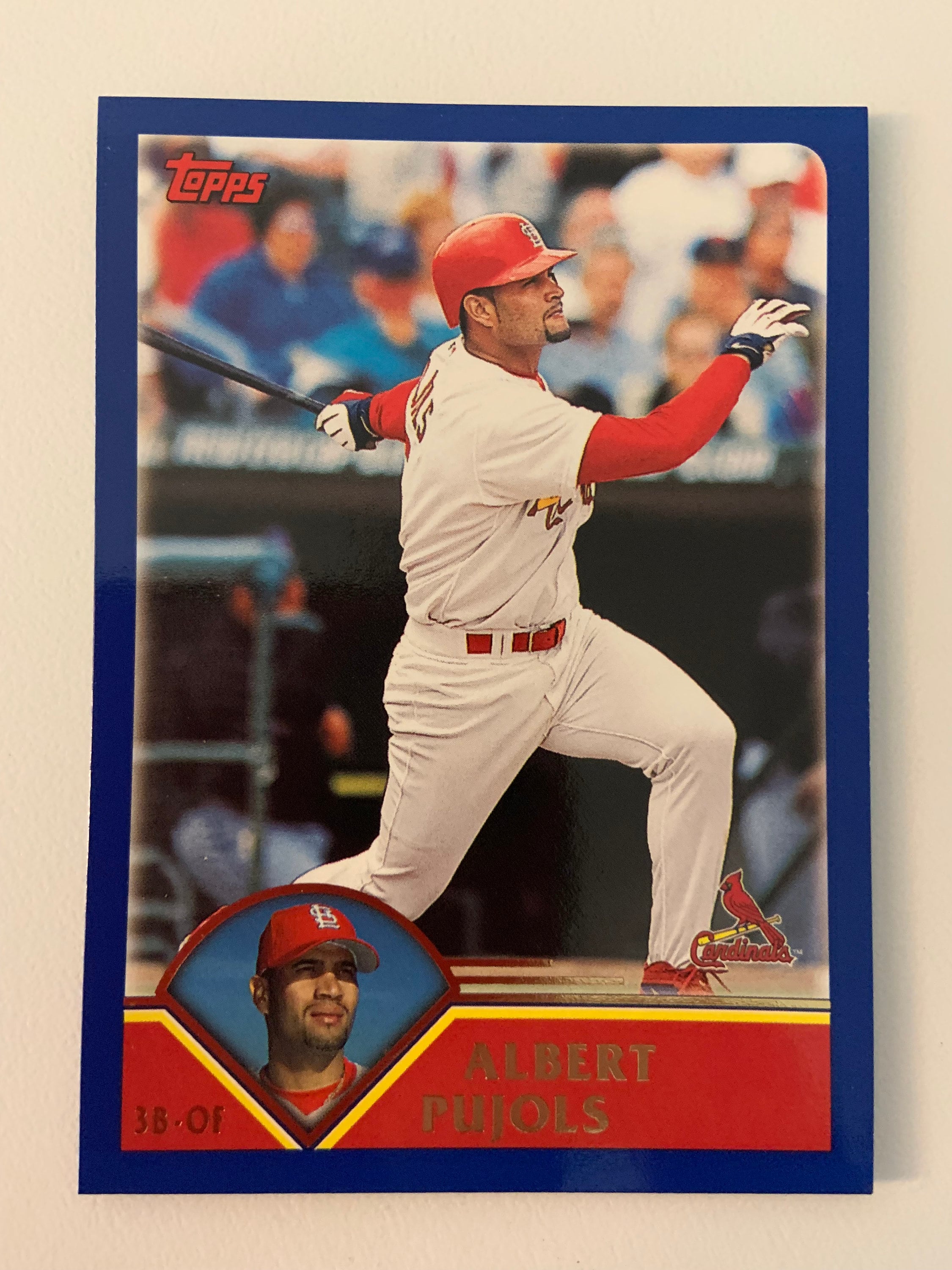 Real Topps Albert Pujols Collection, 3D Cast Iron Center Piece, 12 by 15 Plaque- 4 ...