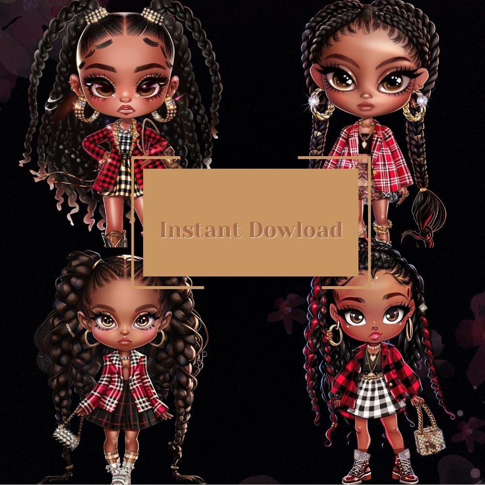 Chibi Doll Clipart, Chibi Doll Png, Chibi Girl Clipart,fashion Chibi ...