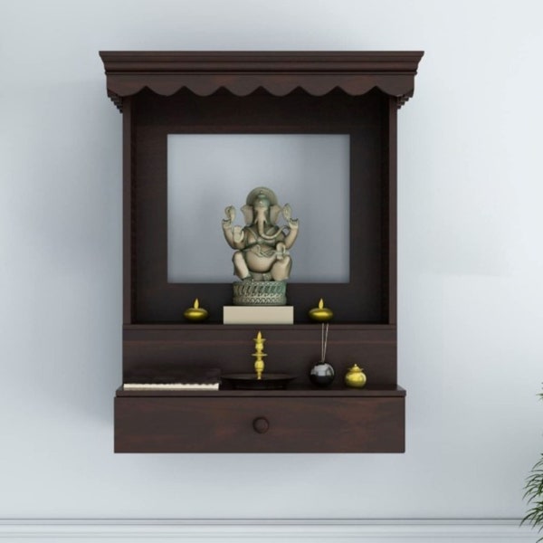 Pooja Mandir Wall Mount Etsy